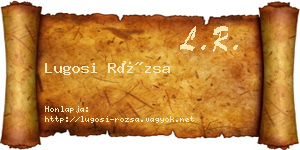 Lugosi Rózsa névjegykártya